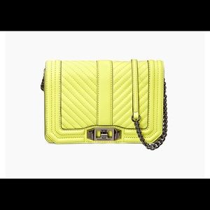 Rebecca minkoff neon yellow crossbody